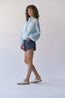 CLARA SHIRRED WINDBREAKER
