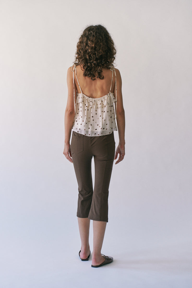 ELISE POLKA DOT RUFFLE CAMI